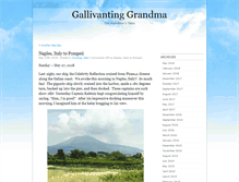 Tablet Screenshot of gallivantinggrandma.com